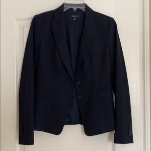 Ann Taylor navy blue suit jacket